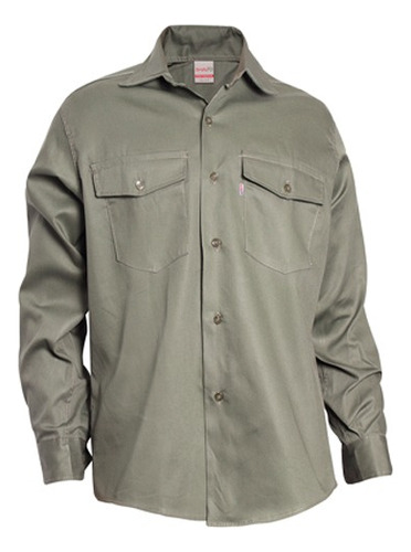 Camisa De Trabajo Verde Grafa 70 Talle 50 A 58