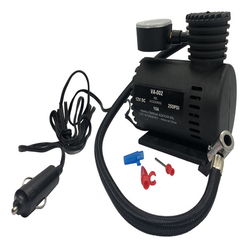 Compresor de aire mini a batería portátil Iael VA-002 10L 12V negro