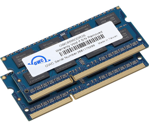 Kit De Memorias Ram Owc, 2 X 4gb, Ddr3, 1066mhz, Sodimm