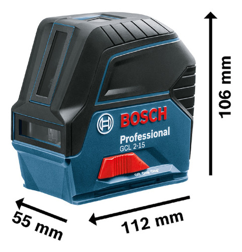 Nivel Láser Línea Profesional Gcl 2-15, 15m Bosch 0601066e02