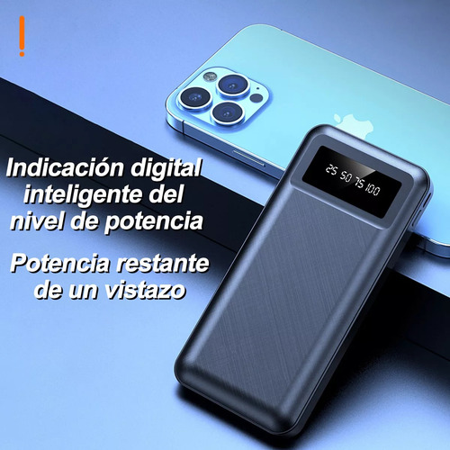 Power Bank Carregador Com 4 Fios Carga Carga Rápida 20000mah