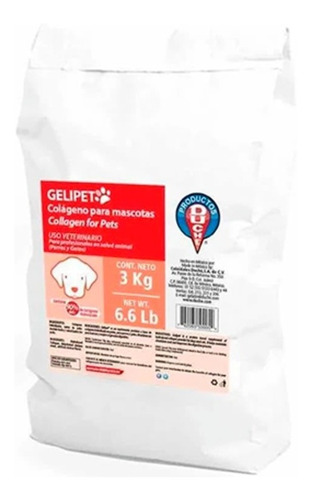 Imagen 1 de 3 de Gelipet Colageno Para Perros Y Gatos 3kg Con Pollo