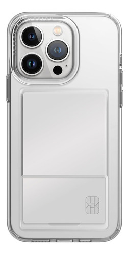 Carcasa Con Tarjetero Para iPhone 15 Pro - Marca Uniq Modelo Air Fender - Transparente