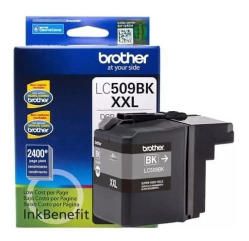 Tinta Brother Lc509bk Xxl Original Negro J100 J105 J200