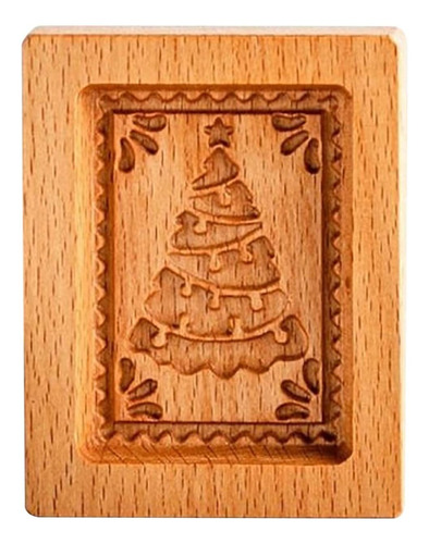 Molde Para Cortar Galleta Navidad Madera Tallada 3d