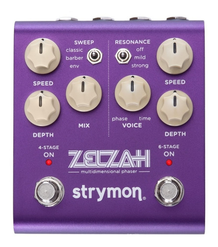 Pedal de efecto Strymon Zelzah  violeta