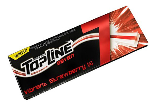 Topline Seven Chicles Frutilla X 16 Tiras Cioccolato Tienda