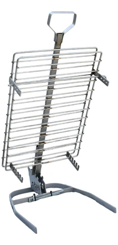 Asador Estaca Libro Emparrillado 60x40 Acero Inox 304 Sor