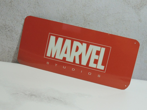 Chapa Marvel Comics 13x30 Carteles Personalizados Logo Marca