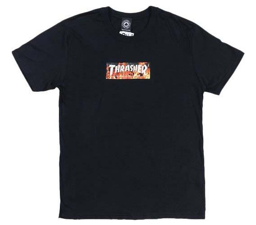 Camiseta Thrasher Blaze Preta - Masculino