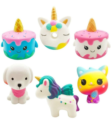  Unicorn Squishies Toy Set  Jumbo Narwhale Cake,unicorn...