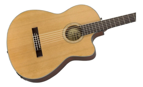 Imagen 4 de 8 de Guitarra criolla clásica Fender Classic Design CN-140SCE para diestros natural gloss
