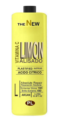 Alisado Plastificado Definitivo Fuerte Brasilero Limon 1 Lit