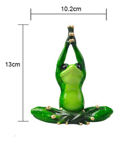 2 Peças Estatueta De Sapo 3d Escultura De Sapo Para
