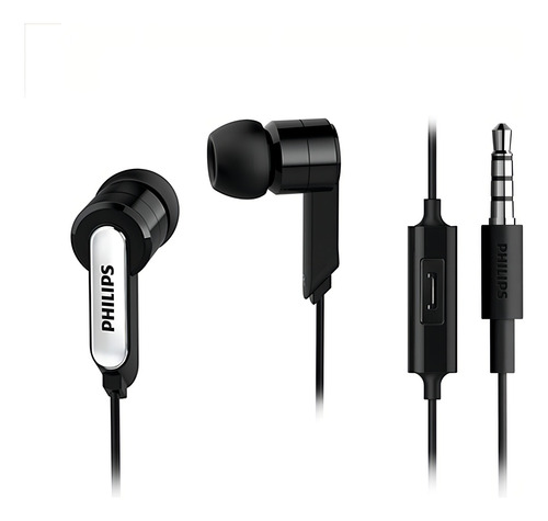 Audífonos Ja2 C/microf. Philips In-ear She1405bk 3.5mm Black