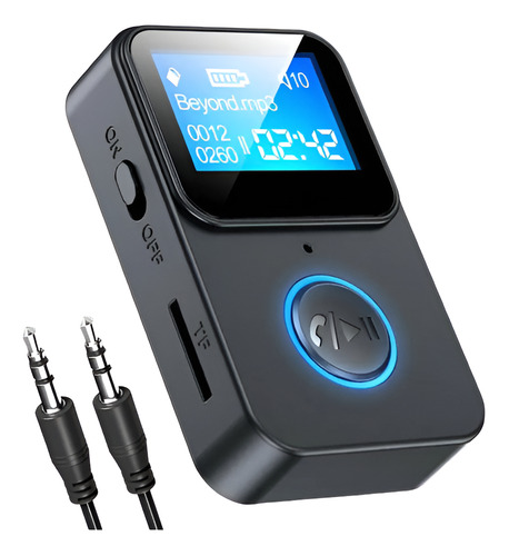 Receptor Audio C33 Pantalla Led Música Llamada Sd Recargable