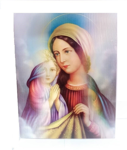 Virgen Maria Cuadro En 3d Para Colgar En La Pared