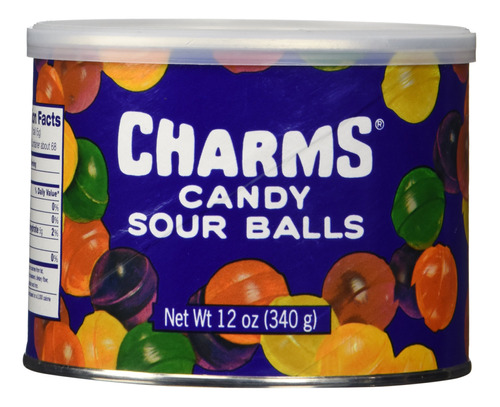 Canasta De Caramelos Surtidos Charms Sour Balls, 12 Onzas