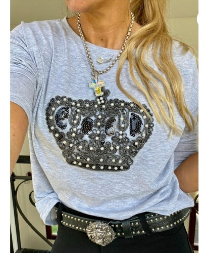 Remera Manga 3/4 Corona