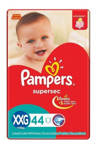 Pampers Supersec Xxg (+14 Kg) - X44