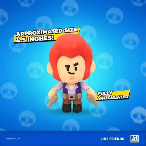 Figura De Acción P.m.i. Brawl Stars Colt De La Colección De