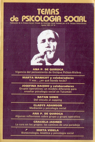 Revista Libro Temas De Psicologia Social 14 Agosto 1995