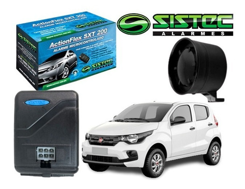 Alarme Automotivo Sxt200 Actionflex Keyless Para Fiat Mobi