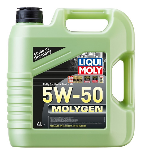 Aceite De Motor Molygen 5w50 Liqui Moly 4lts