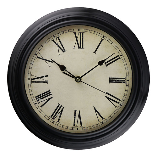 Reloj De Pared Analógico 30 Cm Marrón Vintage