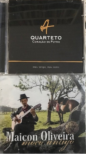 Cd - Quarteto Coração De Potro & Maicon Oliveira - 02 Cds + 