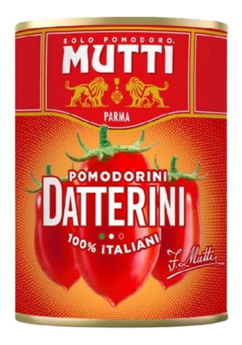 Lata De Tomate Pomodorini Datterini Mutti 400 Gr. Italia