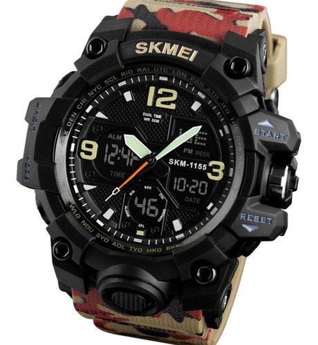 Reloj Táctico Skmei 1155 Militar Deportivo Sumergible