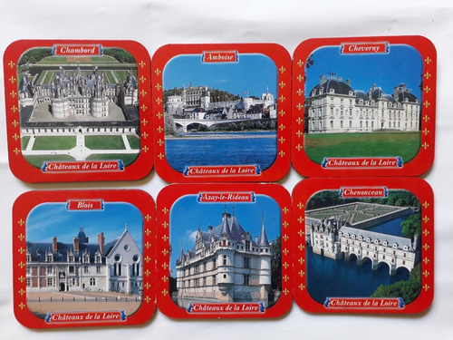 6 Posavasos Chateaux De La Loire Foto Castillo Loira Francia