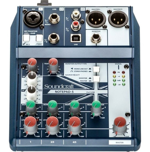 Mezcladora Soundcraft 5085980us 5 Canales Audio System /v