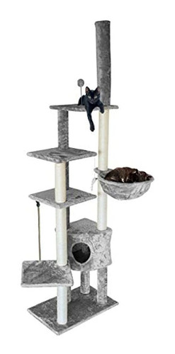 Furhaven Pet Cat Tree - Tiger Tough Cat Tree House Condo Per