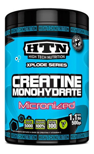 Creatina Monohidrato Micronized Htn Apto Veganos X 500 Gr