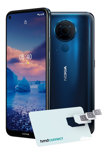 Imagem 1 de 6 de Smartphone Nokia 5.4 Azul 128gb 4gb Ram 6,39pol 48.0mp (uw)