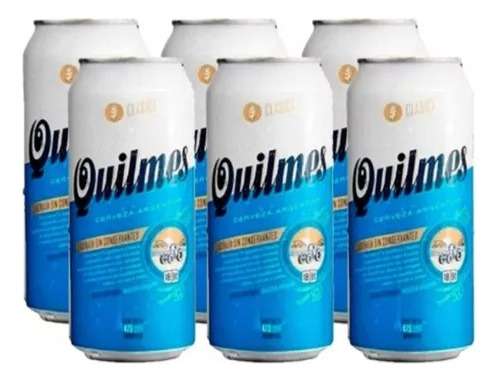 Cerveja Quilmes Argentina Pack 6 Latas 473ml Pronta Entrega