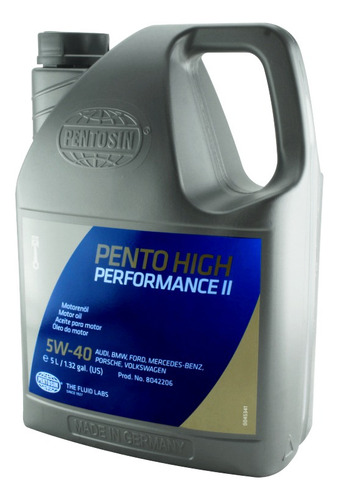 Aceite Motor Sintetico Pentosin 5w-40 Garrafa