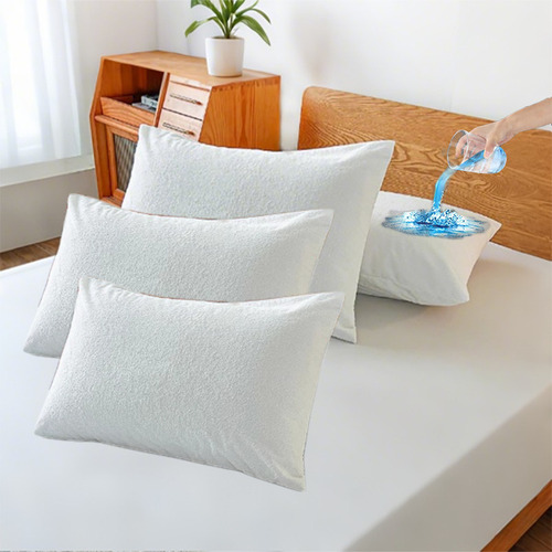 4pcs 50cm*80cm Funda De Almohadas Impermeable Protector