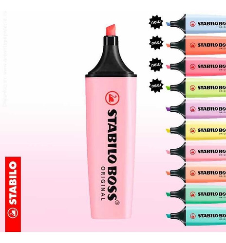 Imagen 1 de 2 de Marcador Stabilo Boss Pastel X 10