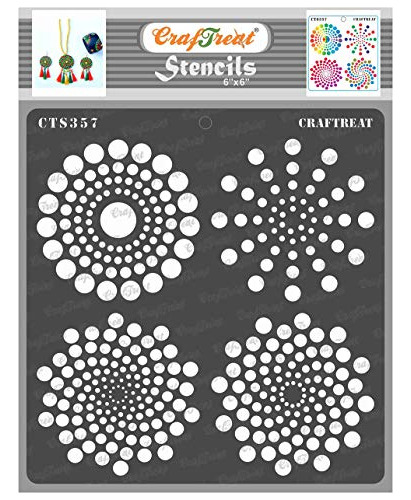 Dot Plantillas Mandala Pintar Sobre Lienzo Madera Pared...