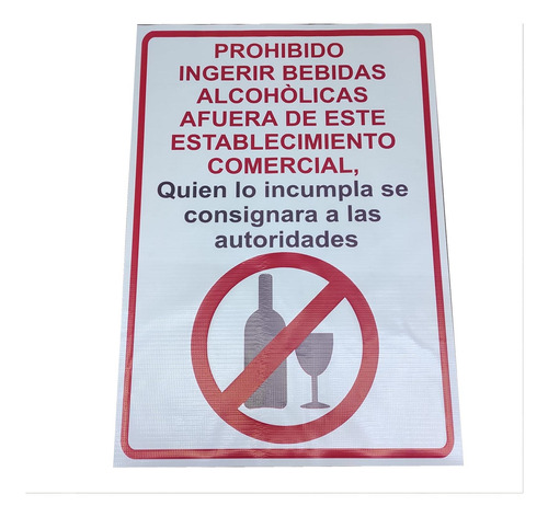 Lona Prohibido Ingerir Bebidas Alcohòlicas Nom003 