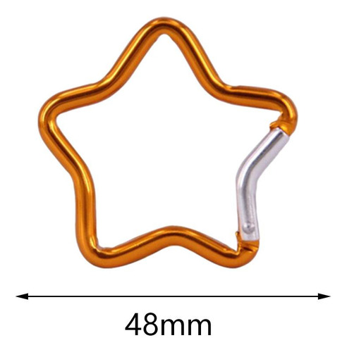 4 Mosquetón Con Forma De Estrella De Cinco Puntas, Clips