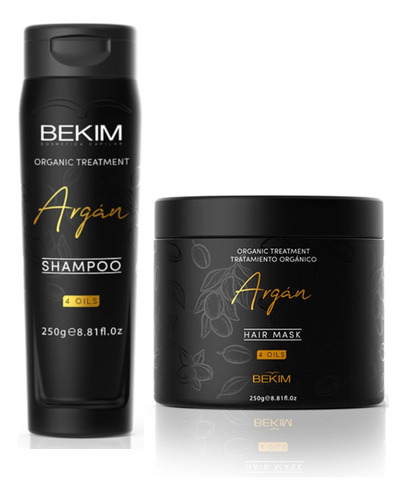 Shampoo Argan + Mascara X 250 Ml 4 Oil Bekim