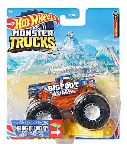 Hot Wheels Hw Monster Trucks Bigfoot Crash Legends Escala 1: