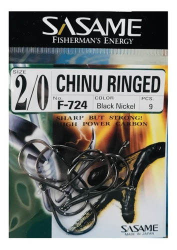 Anzuelos Sasame Chinu Ringed F-724 N° 2/0 Made In Japan