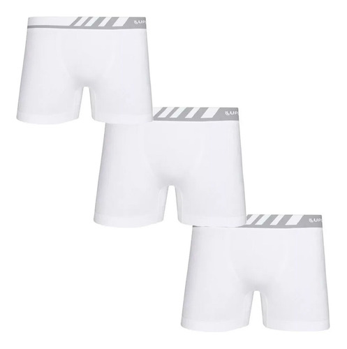 Kit 3 Cueca Boxer Lupo Adulto Microfibra