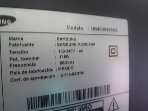 Smart Tv Samsung Un40h6203ag Desarme 