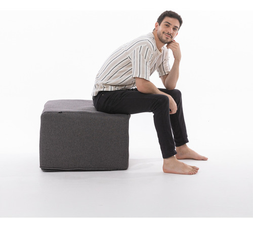 Colchón Plegable Taburete Ottoman Convertible En Cama